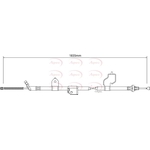 Apec Red Brake Cable (CAB1319)