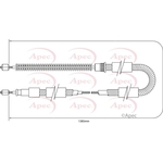 Apec Red Brake Cable (CAB1327)