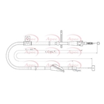 Apec Brake Cable (CAB1412) Fits: Suzuki