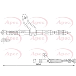 Apec Brake Cable (CAB1418)