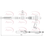 Apec Brake Cable (CAB1419) Fits: Toyota
