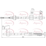 Apec Brake Cable (CAB1427) Fits: Suzuki