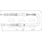 Apec Brake Cable (CAB1430) Fits: Toyota