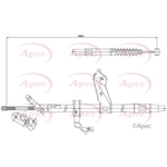 Apec Brake Cable (CAB1438) Fits: Toyota