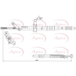 Apec Brake Cable (CAB1439) Fits: Toyota