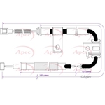 Apec Brake Cable (CAB1446)