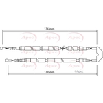 Apec Brake Cable (CAB1457)