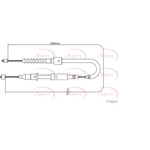 Apec Brake Cable (CAB1470)