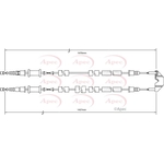 Apec Brake Cable (CAB1475)