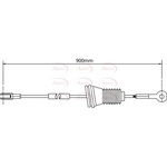 Apec Brake Cable (CAB1505) Fits: Volvo