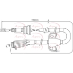 Apec Brake Cable (CAB1512)