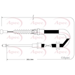 Apec Brake Cable (CAB1518) Fits: VW