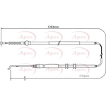 Apec Brake Cable (CAB1523)