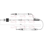 Apec Brake Cable (CAB1614) Fits: Vauxhall