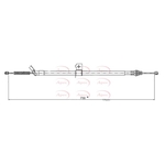 Apec Red Brake Cable (CAB1668)