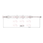 Apec Red Brake Cable (CAB1677)