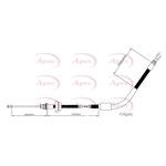 Apec Red Brake Cable (CAB1680) Fits: Ford