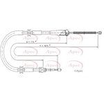 Apec Red Brake Cable (CAB1682)