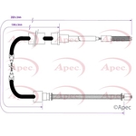 Apec Red Brake Cable (CAB1685)