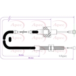 Apec Clutch Cable (CAB5025) Fits: Ford