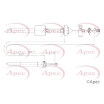 Apec Clutch Cable (CAB5031) Fits: Renault