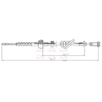 Apec Clutch Cable (CAB5034) Fits: Kia