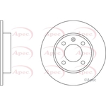 Apec Red Solid Brake Disc (DSK137)