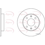 Apec Brake Disc (DSK182)