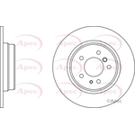 Apec Red Solid Brake Disc (DSK2010) Fits: BMW