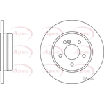 Apec Red Solid Brake Disc (DSK2043) Fits: Mercedes