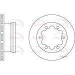 Apec Red Vented Brake Disc (DSK2044)