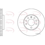 Apec Red Vented Brake Disc (DSK2101)