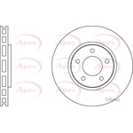 Apec Red Vented Brake Disc (DSK2106)