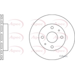 Apec Red Vented Brake Disc (DSK2112) Fits: Daihatsu