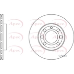 Apec Red Vented Brake Disc (DSK2114)
