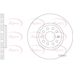 Apec Red Vented Brake Disc (DSK2137)