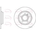 Apec Red Solid Brake Disc (DSK2159)