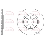 Apec Red Vented Brake Disc (DSK2175)