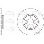 Apec Red Vented Brake Disc (DSK2176)