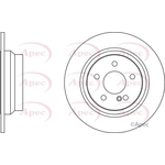Apec Red Solid Brake Disc (DSK2194) Fits: Mercedes