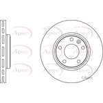 Apec Red Vented Brake Disc (DSK2215)