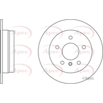 Apec Red Solid Brake Disc (DSK2241) Fits: Mercedes