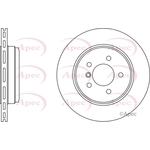 Apec Red Vented Brake Disc (DSK2245) Fits: BMW