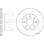Apec Red Vented Brake Disc (DSK2252)
