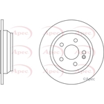 Apec Red Solid Brake Disc (DSK2263) Fits: Mercedes