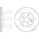 Apec Brake Disc (DSK2266)