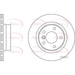 Apec Red Vented Brake Disc (DSK2294) Fits: BMW