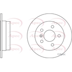 Apec Red Solid Brake Disc (DSK2300) Fits: Mercedes