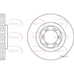 Apec Red Vented Brake Disc (DSK2321) Fits: Hyundai