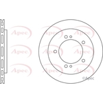 Apec Red Vented Brake Disc (DSK2322)